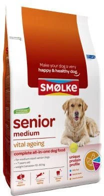 Smolke Smø, Lke Senior Medium Vital Ageing Dubbelpak 2 X 12 Kg - Afbeelding 10