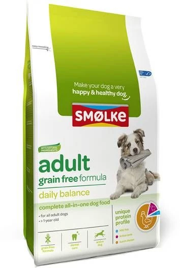 Smolke Adult Grain Free Formula Kip&Lam&Vis Hondenvoer 12 Kg Graanvrij - Afbeelding 2