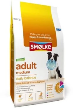 Smolke 12+3kg Gratis! Adult Medium Daily Balance Sm&#xF8, Lke Hondenvoer