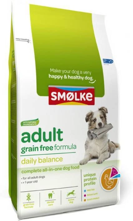 Smolke Adult Grain Free Formula Kip&Lam&Vis Hondenvoer 12 Kg Graanvrij - Afbeelding 9