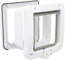 Trixie 4 Weg Kattenluik Met Tunnel Wit 20 X 22 Cm - Afbeelding 3