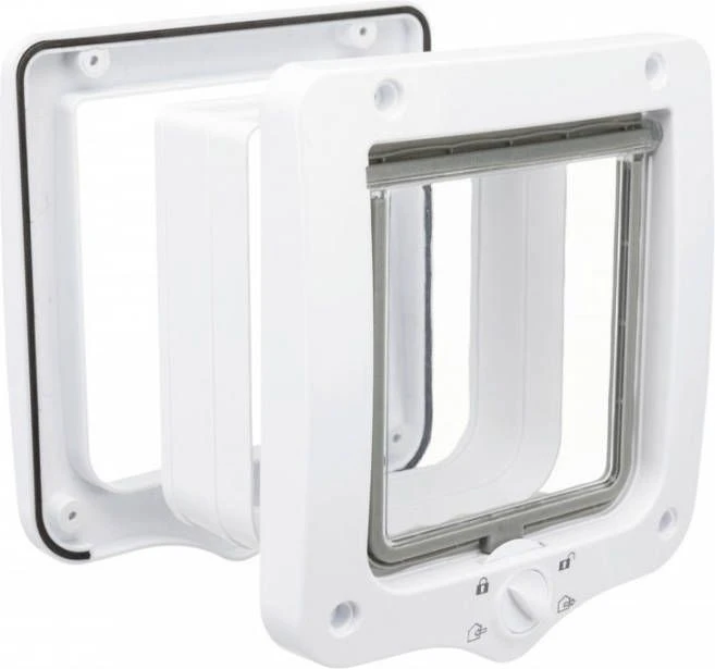 Trixie 4 Weg Kattenluik Met Tunnel Wit 20 X 22 Cm - Afbeelding 5