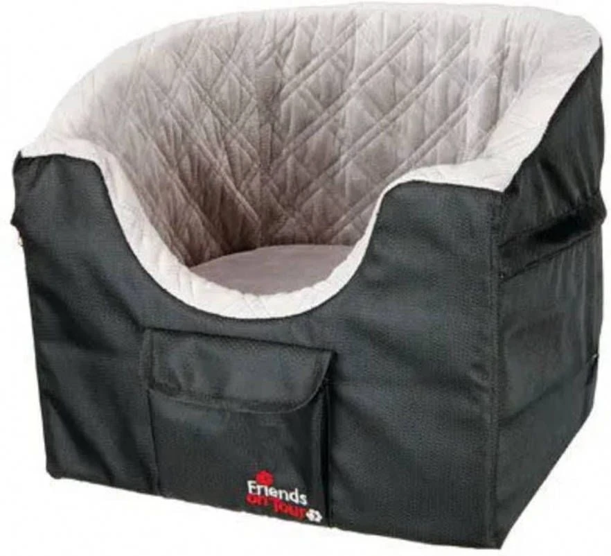 Cstore Trixie Autostoel 45x39x42cm Zwart En Grijs Voor Hond - Afbeelding 2