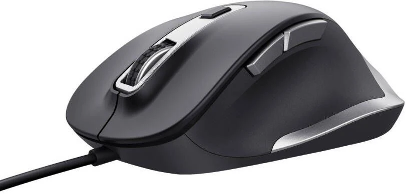 Trust Fyda Comfort Muis Eco, Zwart - Afbeelding 4