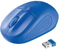 Trust Primo Wireless Mouse Blue Muis Blauw
