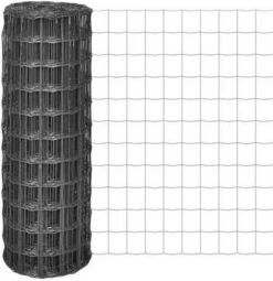 VidaXL Euro Hek 25x1, 7 M Met 100x100 Mm Gaas Staal