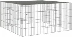 VidaXL Konijnenkooi 110x110x55 Cm Gegalvaniseerd Ijzer